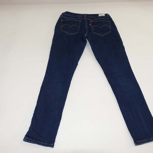 Levi's Women's 524 Too Superlow Skinny Jeans Size 30 Blue Low Rise 30" Inseam - Picture 5 of 6